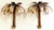 Gold Pair of Maison Jansen Gilt Metal Palm Tree Sconces, France, 20th Century For Sale - Image 8 of 15