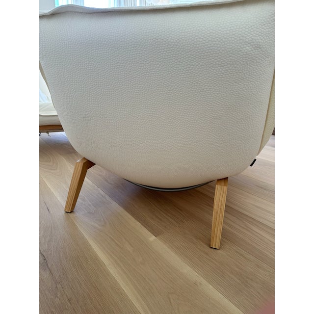 Modern Ligne Roset Vintage Lounge Chairs + Ottoman For Sale - Image 3 of 5