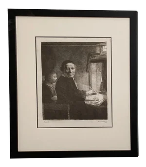 Late 18th Century Rembrandt Etching #26, by Francesco Novelli