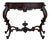 20th Century French Regency Carved Walnut Console Table With Drawer For Sale