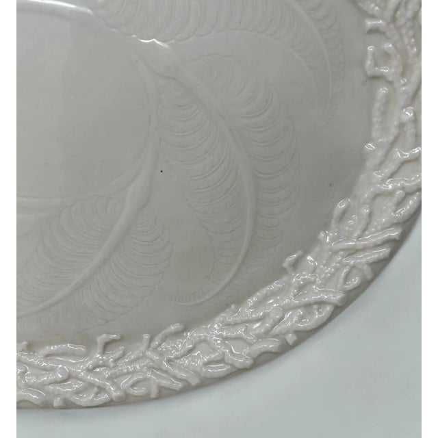 Victorian Antique Irish Belleek Porcelain Echinus Tray Centerpiece Black Mark Ireland 1891 For Sale - Image 3 of 9