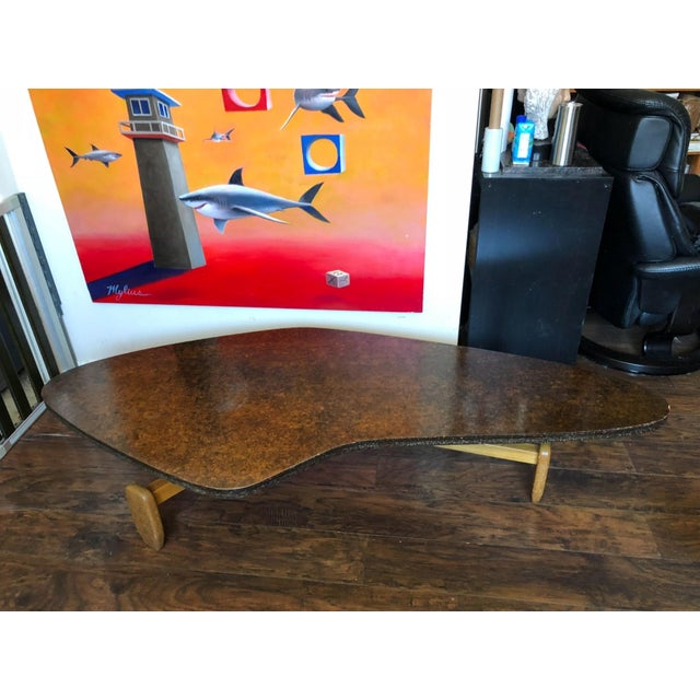 John Keal for Brown Saltman ‘Outrigger’ coffee table, circa 1955. Professionally restored in perfect condition, this rare...