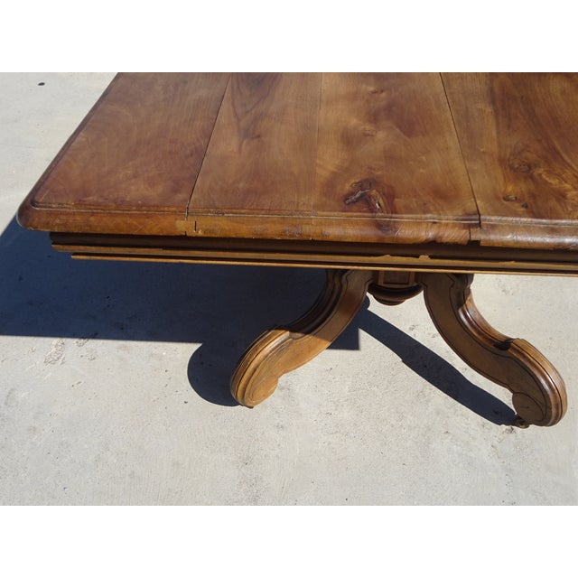 19th Century Square Walnut Pedestal Table For Sale - Image 10 of 18