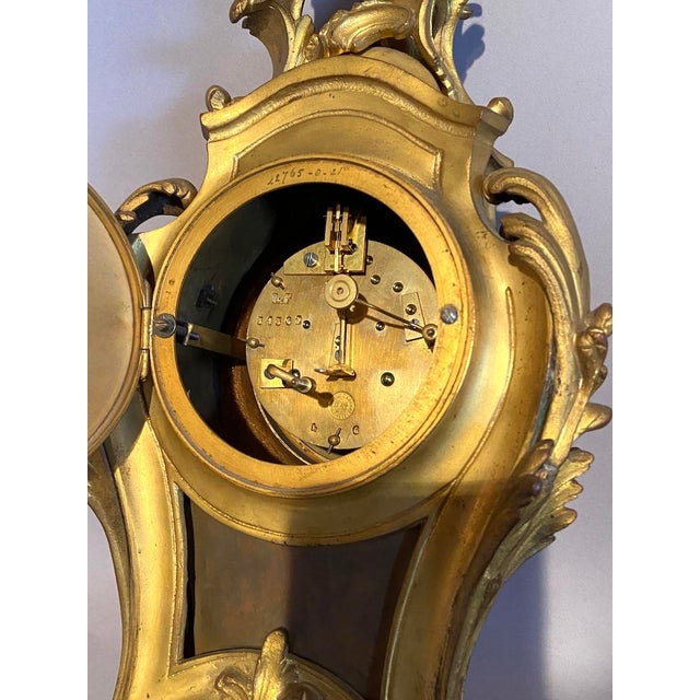 19thC French S. Marti Louis XV Ormolu Bronze Clock – 1 Pc For Sale - Image 17 of 18