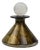 Studio Glass Perfume Bottle with Gold Leaf from Isle of Wight, 1970s For Sale