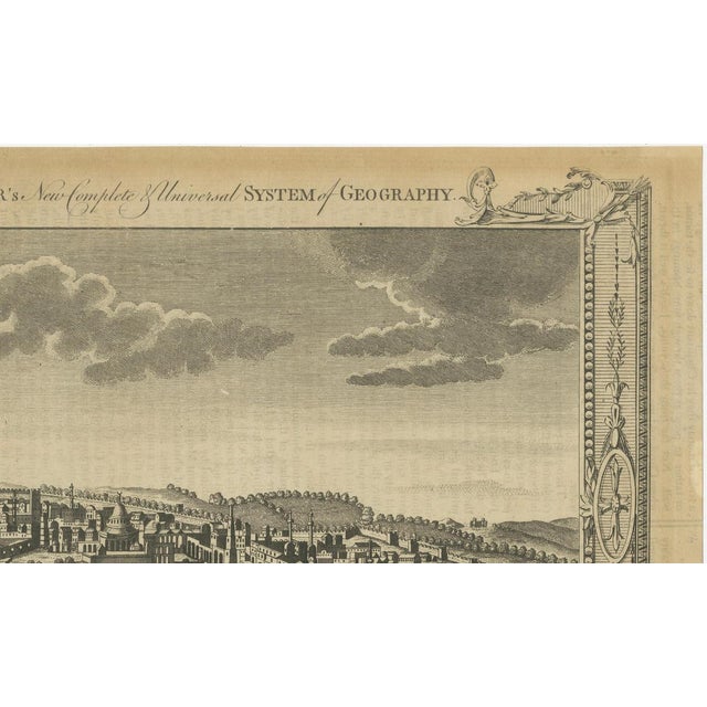 Paper Antique Engraved View of Jerusalem from Millar, 1760s For Sale - Image 7 of 11
