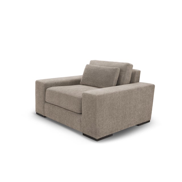 Contemporary Lancaster Modern Derby Chair and a Half For Sale - Image 3 of 6
