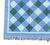 Handmade Cotton Area Rug, Forest Green, Sky Blue and Cream Small Checked Dhurrie - 10'x14' For Sale - Image 10 of 13