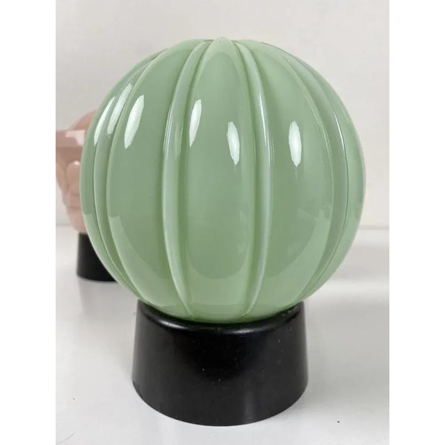 Art Deco Ceiling Lamps from Thabur, 1920s, Set of 3 For Sale - Image 8 of 15