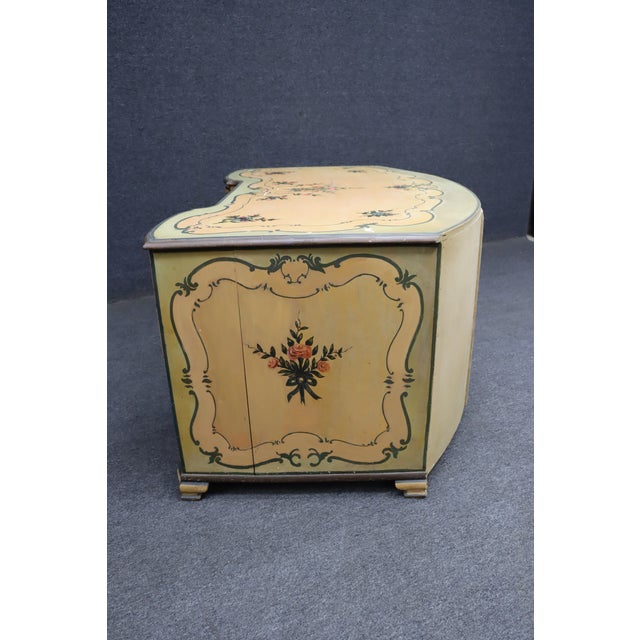 Venetian Style Hand-Painted Kneehole Desk For Sale - Image 17 of 18