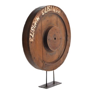 Industrial Iron Sculpture For Sale