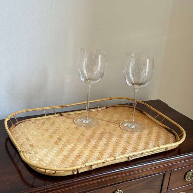 Boho Chic 1960s Bamboo & Rattan Tiki For Sale - Image 3 of 11