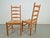 Vintage Brutalist Wicker Ladder Chairs, 1960s, Set of 2 For Sale - Image 3 of 12