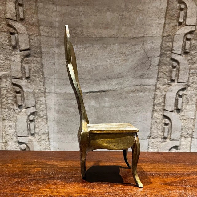 Mid-Century Modern 1970s Bronze Chair Sculpture Modern Surrealism Mexico For Sale - Image 3 of 13