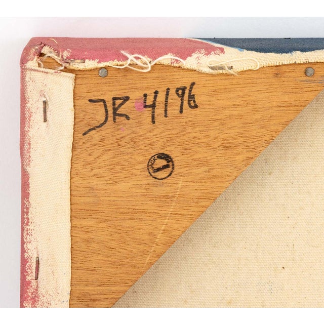 Teal Jack Roth Untitled Acrylic on Canvas For Sale - Image 8 of 8