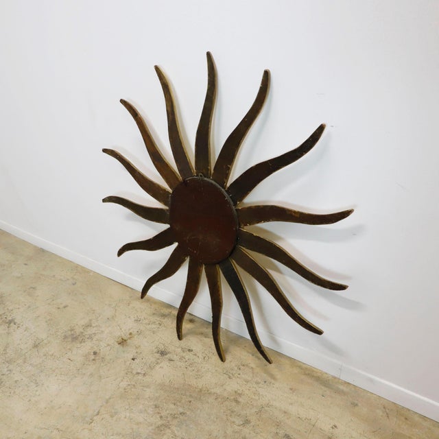 Vintage Mexican sunburst mirror Mexico, ca. 1960 For Sale - Image 16 of 17