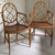 Vintage English Faux Bamboo Oval Back Armchairs in the Manner of Tom Parr for Colefax & Fowler For Sale - Image 9 of 17