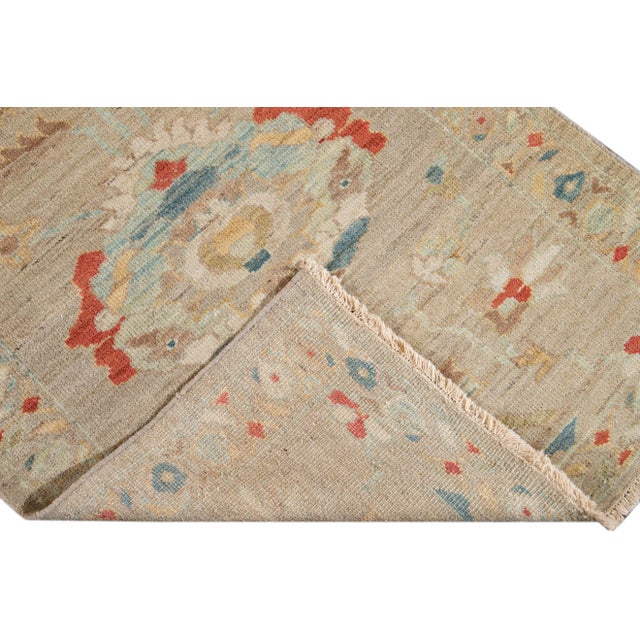Contemporary 21st Century Modern Sultanabad Runner Rug 3 X 17 For Sale - Image 3 of 11