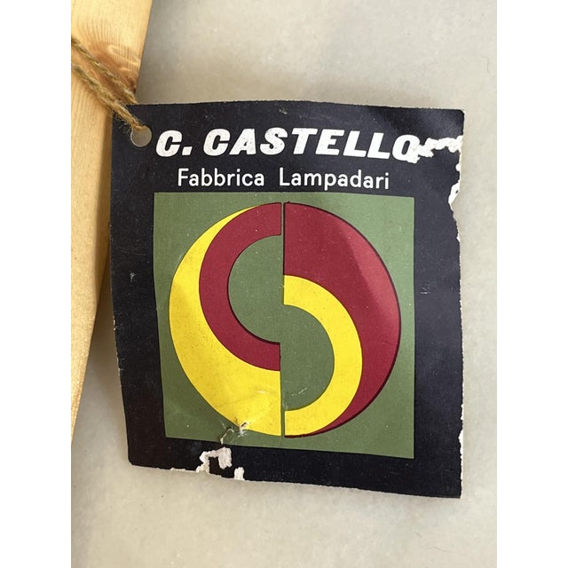 1960s Mid-Century Wood and Brass Wall Lamps, 1960s, Set of 7 For Sale - Image 5 of 15