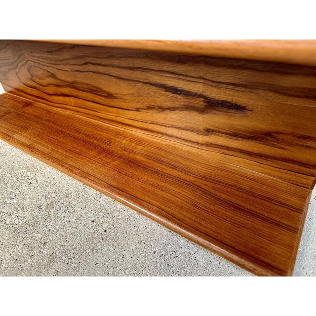 Minimalist Teakwood Wall Shelf, Germany, 1960s For Sale - Image 14 of 17