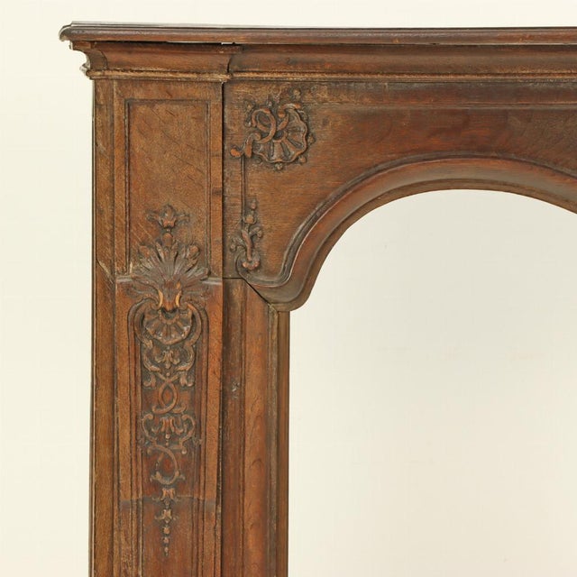 French French Carved Oak Fireplace Mantel, 18th Century For Sale - Image 3 of 5