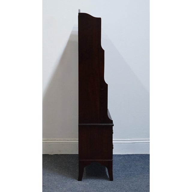 H L Hubbell Solid Mahogany Traditional Style 24" Petite Bookcase For Sale - Image 12 of 12
