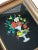 1940s 1940s Framed Silver Epergne Holding Flowers and Fruit Silver Foil Tinsel Painting For Sale - Image 5 of 7
