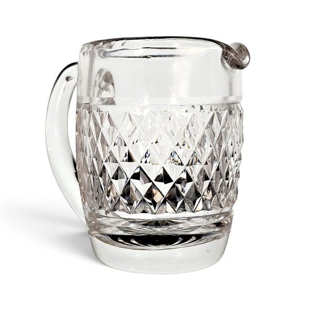 Glass Late 20th Century Waterford Crystal Creamer and Open Sugar Bowl Set For Sale - Image 7 of 17
