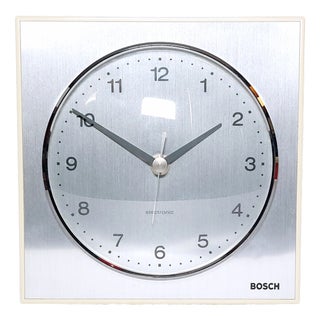 Vintage Electronic Wall Clock from Bosch, Germany, 1970s For Sale