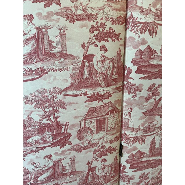 1940s Paravent Three Leaves Screen For Sale - Image 11 of 13