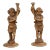 Italian Putti Carved Candlesticks, 19th Century - A Pair For Sale