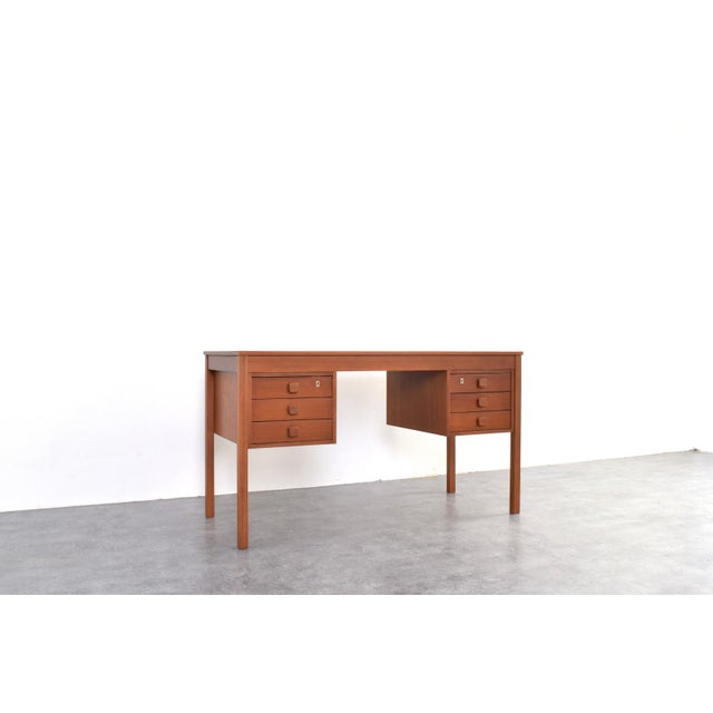 Mid-Century Modern Danish Teak Desk from Domino Møbler, 1960s For Sale - Image 10 of 18