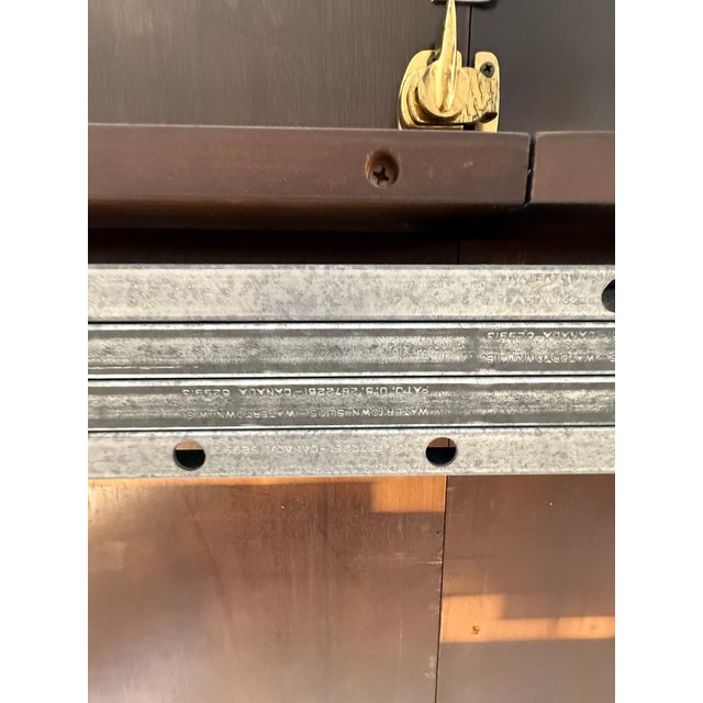 Mid 20th Century Hollywood Regency Burlwood Table 72 Inch With 2 X 20 Inch Leaf Extensions For Sale - Image 11 of 12