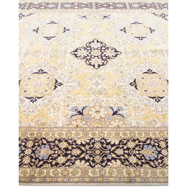 Solo Rugs Mogul, One-of-a-Kind Hand-Knotted Area Rug - Ivory, 6' 2" x 9' 2" For Sale - Image 4 of 8