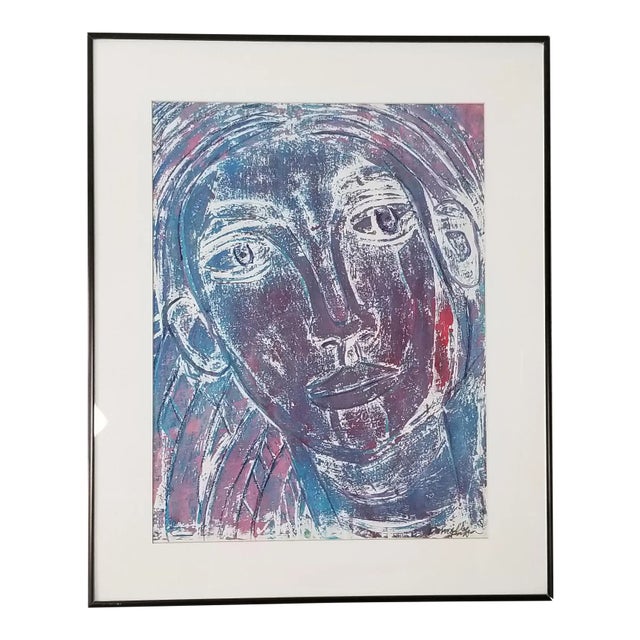 Modern Art Portrait Painting by Danielle Parsa For Sale