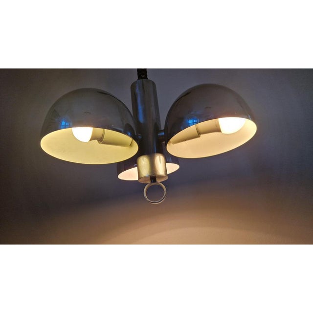 Mid-Century Space Age Chrome Chandelier from Hillebrand, Germany, 1970s For Sale - Image 18 of 18