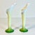 Vintage Boho Chic Hollywood Regency Trompe L’Oeil Calla Lily Candlestick Holders - A Pair. For Sale - Image 9 of 11