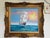 Original Marine Oil Painting Tall Ship on Open Sea Nautical Seascape Gold Frame For Sale - Image 4 of 11