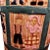 1960s Hand Painted Folk Art Quilt Inspired Table Lamp Unsigned With Edward Shade For Sale - Image 10 of 12