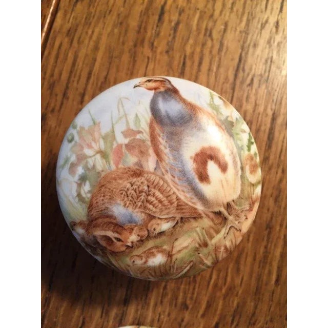 English Set of 4 1990s Porcelain Newhall Staffordshire Boxes For Sale - Image 3 of 7