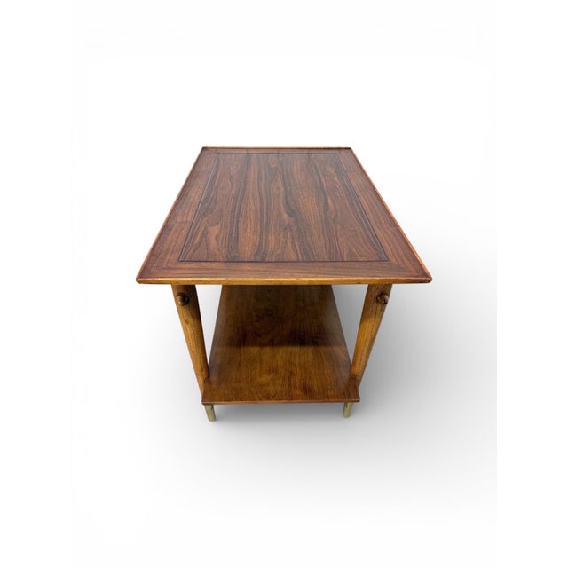 Lane Furniture Mid-Century Modern Lane Walnut Side Tables - Set of 2 For Sale - Image 4 of 7