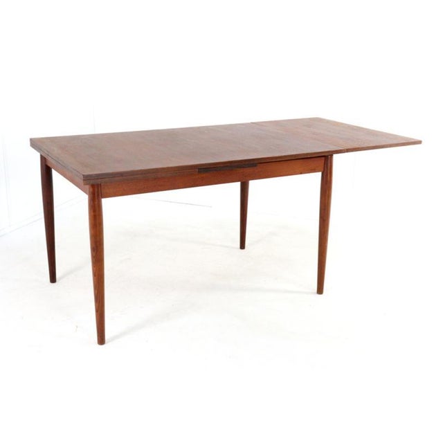 Brown Extendable Rectangular Dining Table from Lübke, 1970s For Sale - Image 8 of 16