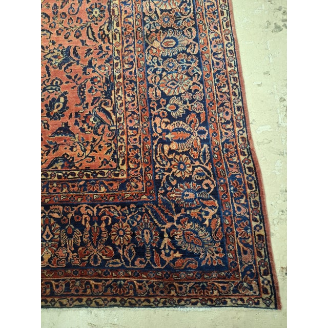 Late 19th Century Antique Persian Mohjeran Rug For Sale - Image 5 of 5