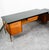 Mid Century Modern Desk Executive L Shaped Cane Walnut Large Black File Drawers For Sale In Sacramento - Image 6 of 12