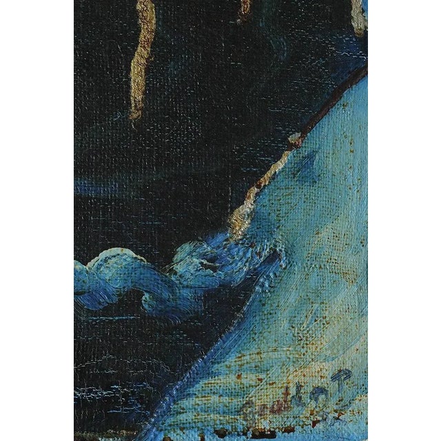 Roald Ditmer, Abstract Composition, Oil on Canvas Diptych, 1980s, Framed, Set of 2 For Sale - Image 5 of 6