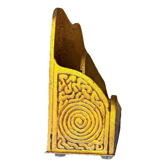 Early 1900s Tiffany Studios New York Gilt Bronze Letter Holder For Sale - Image 9 of 12