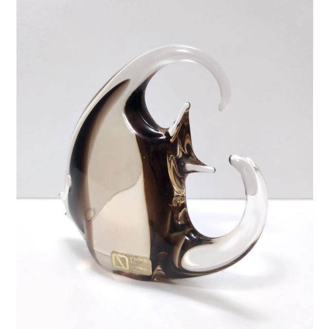 Postmodern Brown Murano Glass Fish Figure by Vincenzo Nason, Italy, 1970s For Sale - Image 10 of 16
