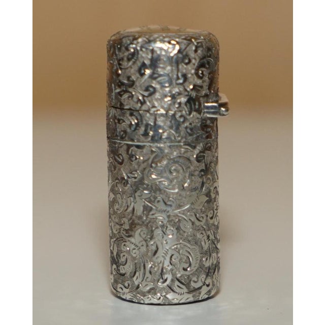 Sterling Silver Scent Bottle, 1881 For Sale - Image 3 of 9