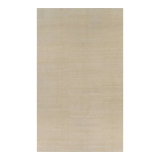 Rug & Kilim’s Oversized Contemporary Textural Solid Rug in Beige Tones - 12x20 For Sale