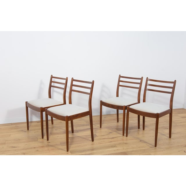 This set of four dining chairs was produced by G-Plan in the United Kingdom circa 1960. It was designed by Victor Wilkins....